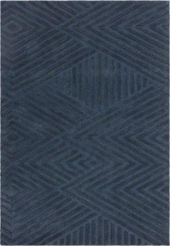 Tmavě modrý vlněný koberec 160x230 cm Hague – Asiatic Carpets Asiatic Carpets