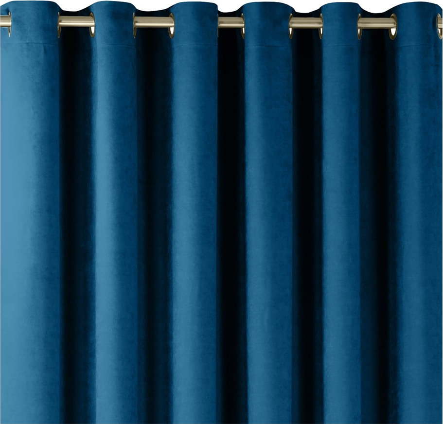 Tmavě modrý závěs 140x270 cm Milana – Homede HOMEDE