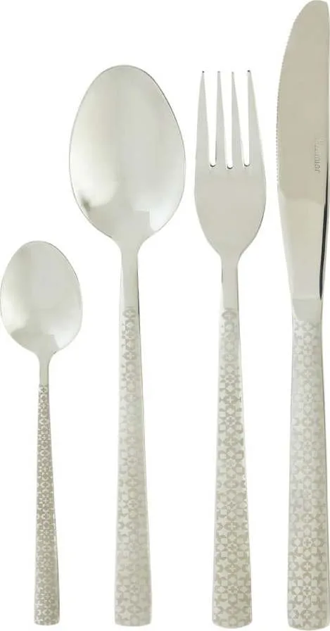 Bílý nerezový příbor 24 ks Avie – Premier Housewares