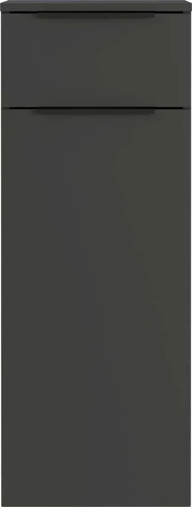 Antracitová vysoká závěsná koupelnová skříňka 36x93 cm Crandon – Germania