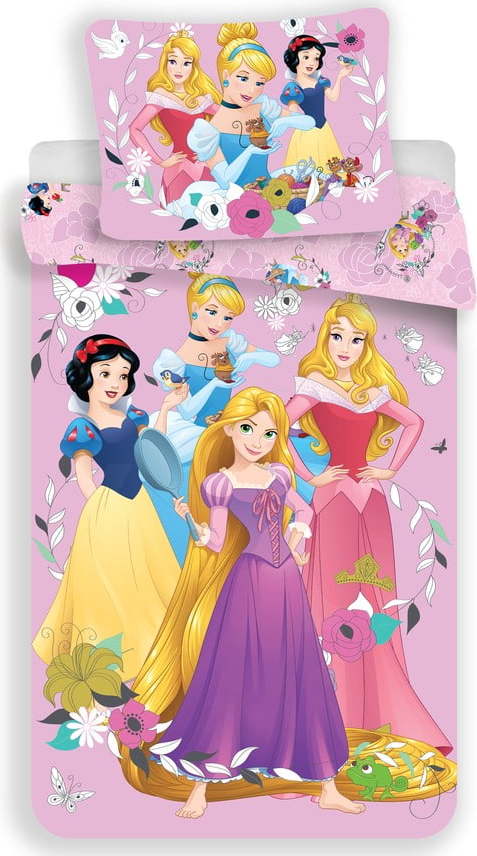 Bavlněné dětské povlečení na jednolůžko 140x200 cm Princess – Jerry Fabrics Jerry Fabrics