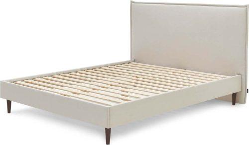 Béžová čalouněná dvoulůžková postel s roštem 160x200 cm Sary – Bobochic Paris Bobochic Paris