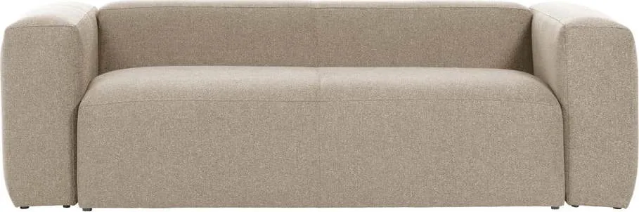 Béžová pohovka Kave Home Blok, 240 cm