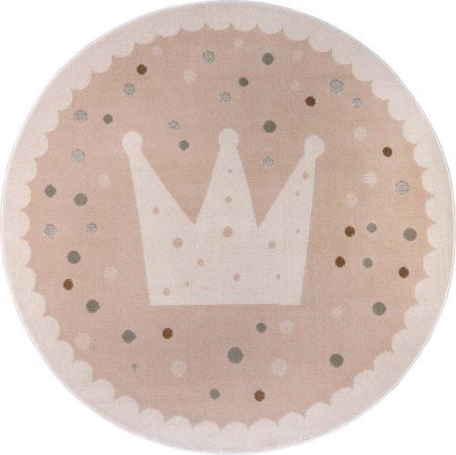Béžový dětský koberec ø 100 cm Crown – Hanse Home Hanse Home