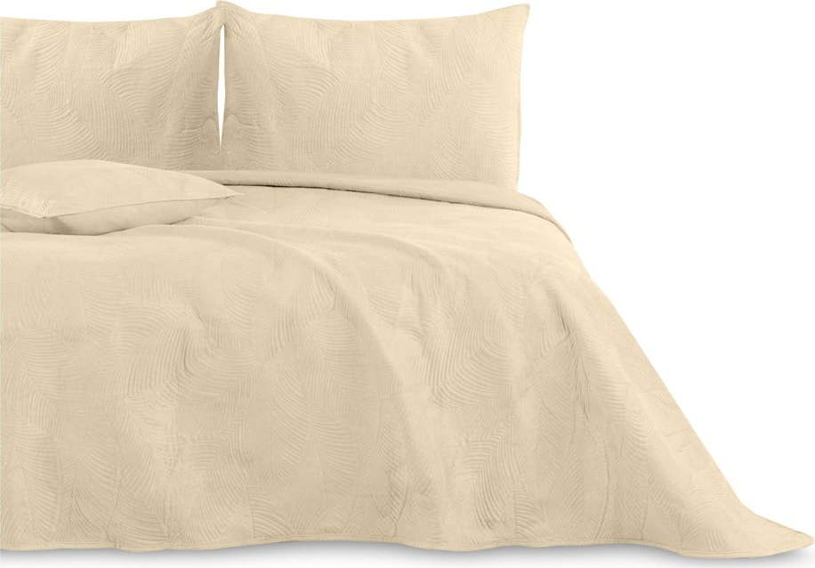 Béžový přehoz na dvoulůžko 200x220 cm Palsha – AmeliaHome AmeliaHome