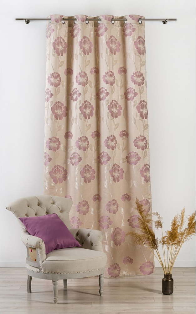 Béžový závěs 140x245 cm Izolde – Mendola Fabrics Mendola Fabrics