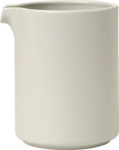 Bílá keramická mléčenka Blomus Pilar, 280 ml