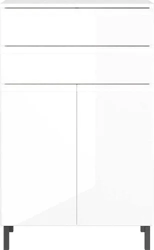 Bílá koupelnová skříňka 60x97 cm Salinas