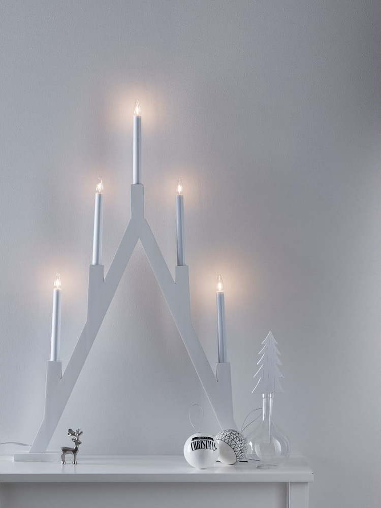 Bílá světelná dekorace s vánočním motivem Bjurfors – Markslöjd Markslöjd