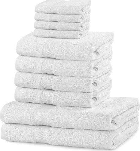 Bílé bavlněné ručníky a osušky v sadě 10 ks Evita - DecoKing DecoKing