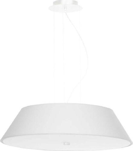 Bílé závěsné svítidlo se skleněným stínidlem ø 60 cm Hektor – Nice Lamps Nice Lamps
