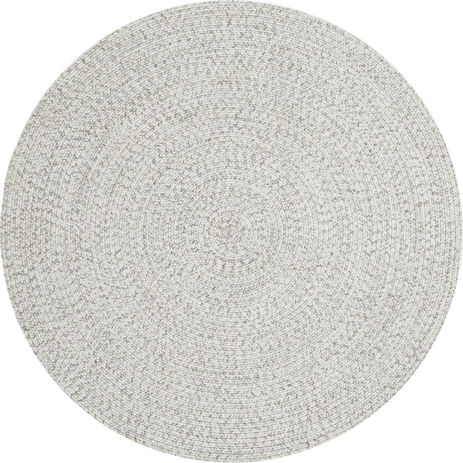 Bílý/béžový kulatý venkovní koberec ø 150 cm - NORTHRUGS NORTHRUGS