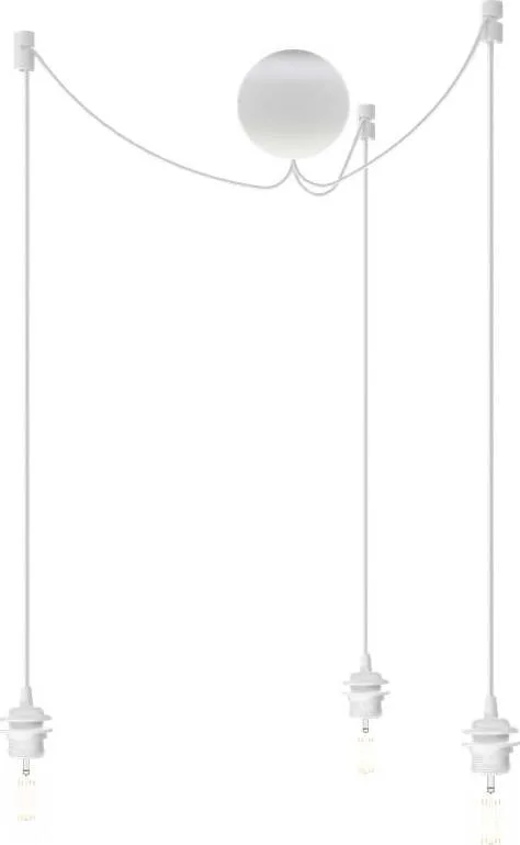 Bílý trojitý závěsný kabel ke svítidlům UMAGE Cannonball