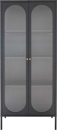 Černá kovová vitrína 80x180 cm Adelaide – House Nordic House Nordic