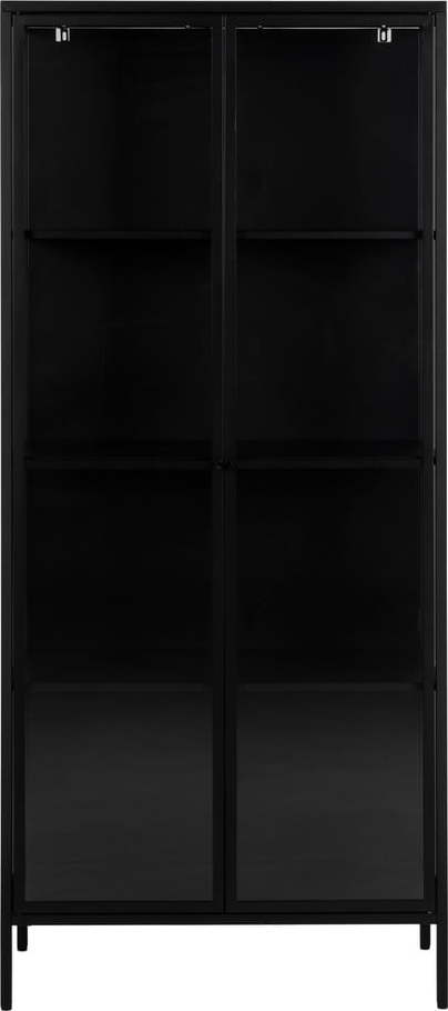 Černá kovová vitrína 80x180 cm Newcastle - Actona Actona