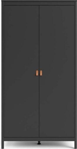 Černá šatní skříň 102x199 cm Madrid - Tvilum Tvilum