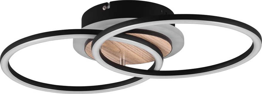 Černo-hnědé LED stmívatelné stropní svítidlo 28x46 cm Giro – Trio TRIO