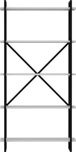 Černobílý regál 90x180 cm Elston – Kalune Design Kalune Design