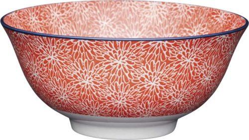Červená keramická miska Kitchen Craft Floral