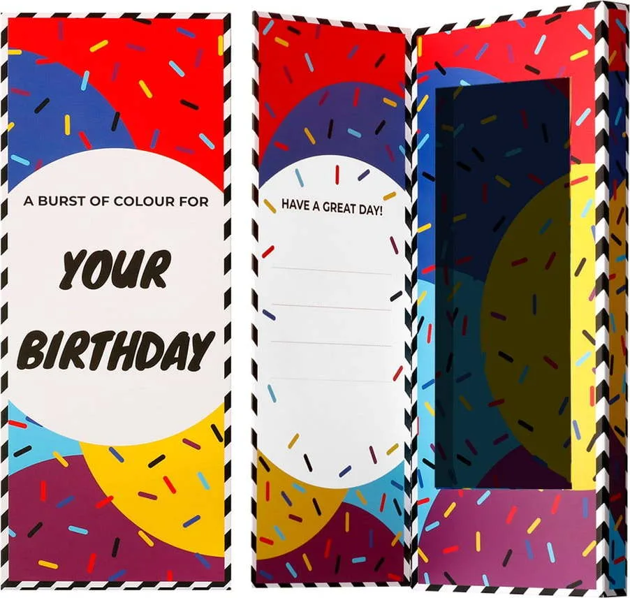 Dárková krabička na ponožky Ballonet Socks Happy Birthday Socks Card