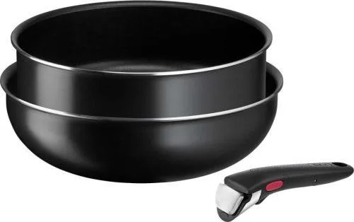 Hliníková sada nádobí 3 ks Ingenio Easy Cook & Clean Black – Tefal