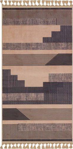 Hnědo-béžový pratelný koberec 150x80 cm - Vitaus Vitaus