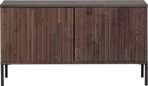 Hnědý TV stolek v dekoru jasanu 100x56 cm Gravure – WOOOD WOOOD