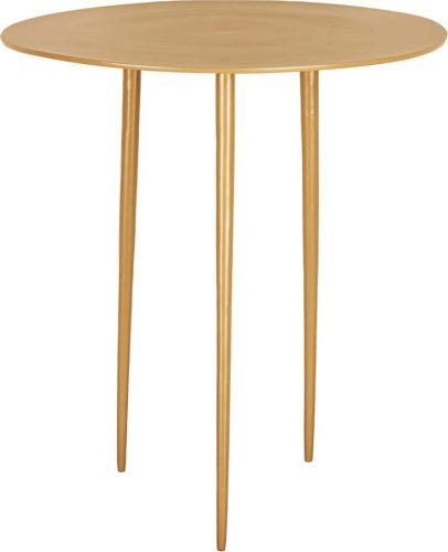 Hořčicově žlutý kovový odkládací stolek Leitmotiv Supreme