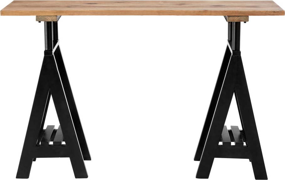 Konzolový stolek s deskou z borovicového dřeva v přírodní barvě 45x130 cm Hampstead – Premier Housewares Premier Housewares