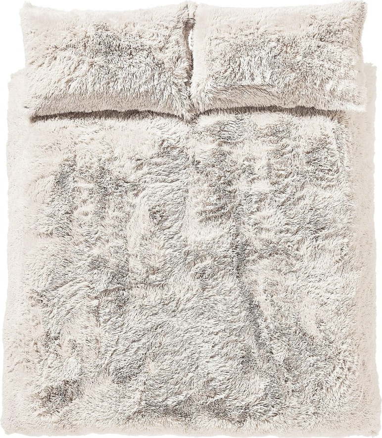 Bílé povlečení na jednolůžko z mikroplyše 135x200 cm Cuddly – Catherine Lansfield Catherine Lansfield