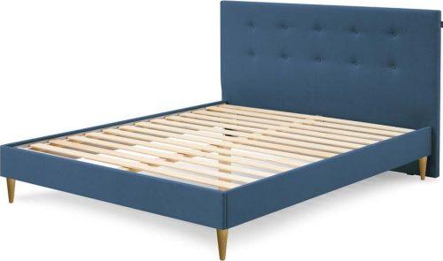 Modrá čalouněná dvoulůžková postel s roštem 180x200 cm Rory – Bobochic Paris Bobochic Paris