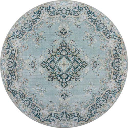 Modrý pratelný kulatý koberec ø 180 cm FOLD Colby - Flair Rugs Flair Rugs