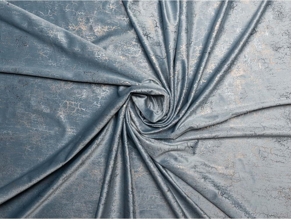 Modrý závěs 140x260 cm Lhasa – Mendola Fabrics Mendola Fabrics
