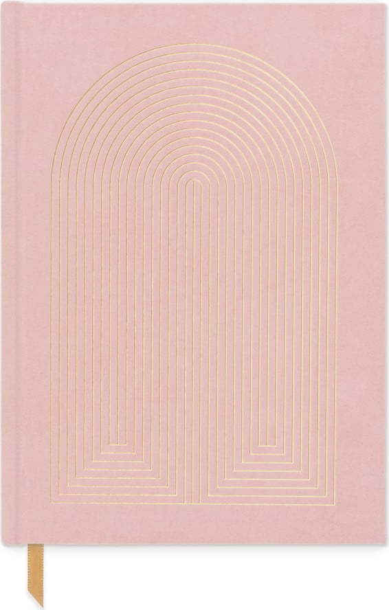 Nedatovaný diář 192 stránek formát A5 Dusty Pink – DesignWorks Ink DesignWorks Ink