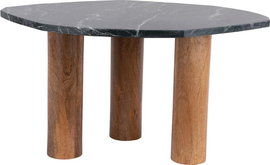 Odkládací stolek s deskou v dekoru mramoru 50x75 cm Organic – Leitmotiv Leitmotiv