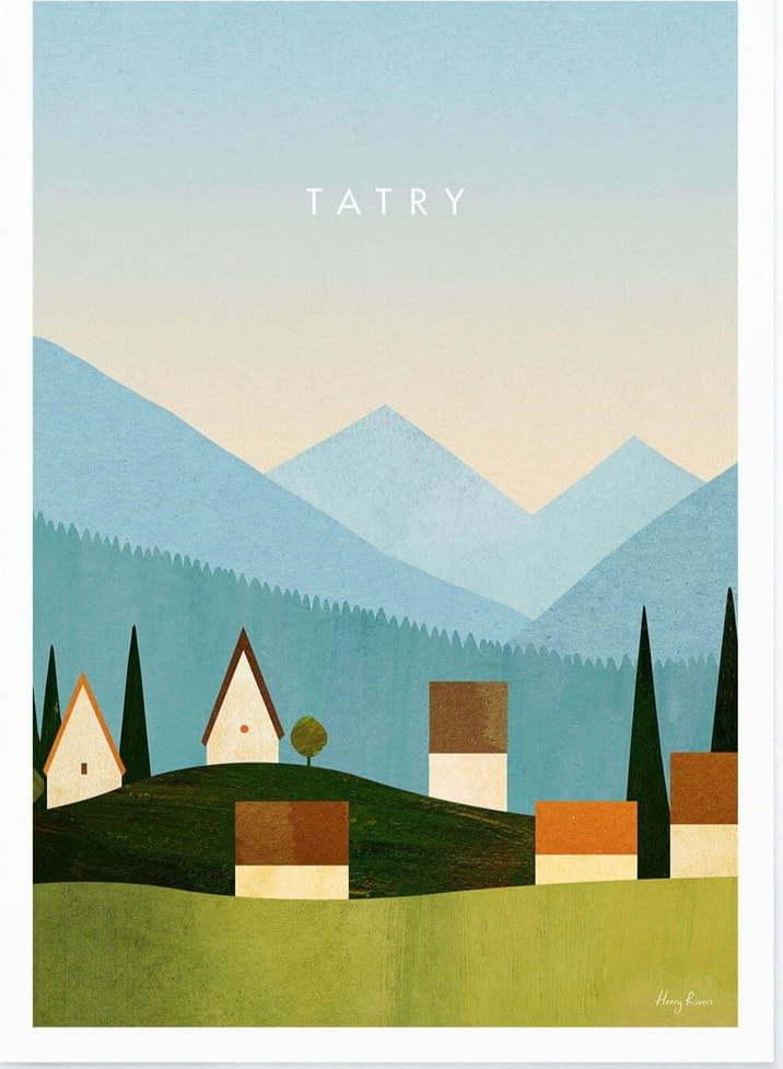 Plakát 30x40 cm Tatry – Travelposter Travelposter
