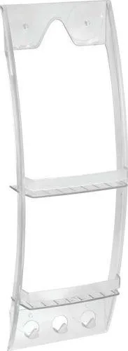 Průhledný závěsný držák do koupelny iDesign, 23 x 73 cm