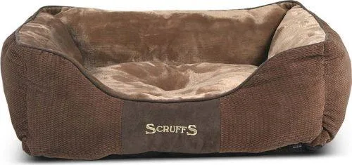 Hnědý plyšový pelíšek pro psa 50x60 cm Scruffs Chester M – Plaček Pet Products