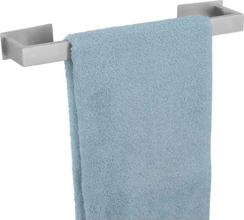 Samodržící držák na ručníky z nerezové oceli v matně stříbrné barvě Genova – Wenko WENKO