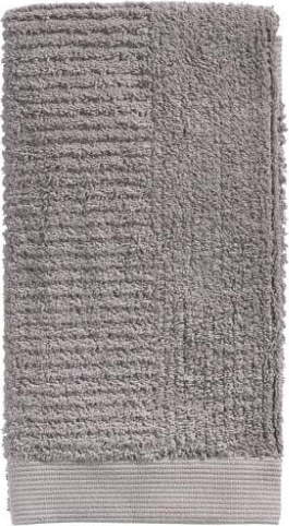 Šedohnědý bavlněný ručník 100x50 cm Classic - Zone Zone