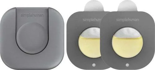 Set držáku a dvou pohlcovačů pachů do odpadkového koše - simplehuman