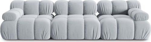 Světle modrá sametová pohovka 282 cm Bellis – Micadoni Home Micadoni Home