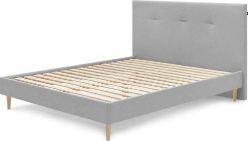 Světle šedá čalouněná dvoulůžková postel s roštem 160x200 cm Tory – Bobochic Paris Bobochic Paris