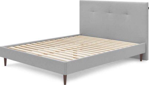 Světle šedá čalouněná dvoulůžková postel s roštem 160x200 cm Tory – Bobochic Paris Bobochic Paris