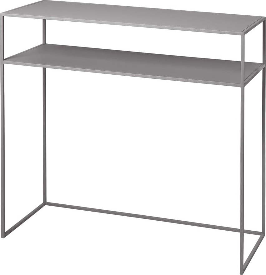 Světle šedý kovový konzolový stolek 35x85 cm Fera – Blomus Blomus