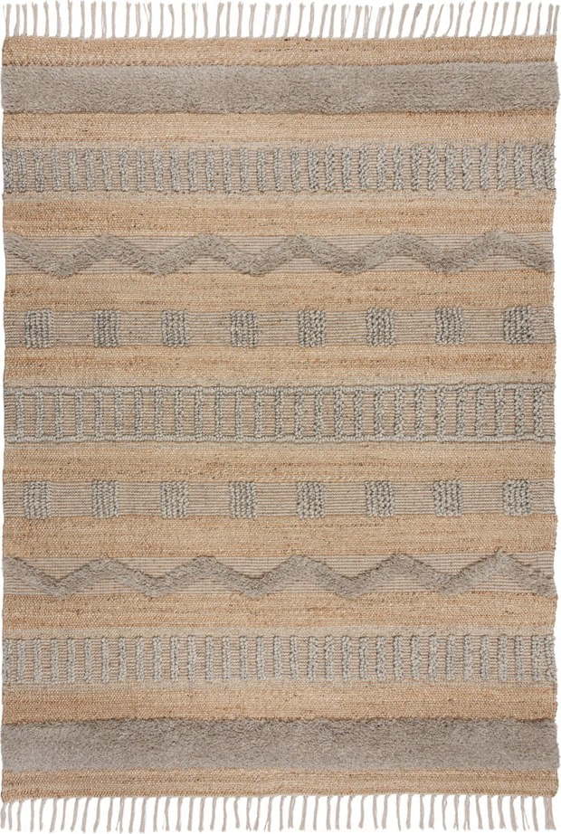 Světle šedý/v přírodní barvě koberec 120x170 cm Medina – Flair Rugs Flair Rugs
