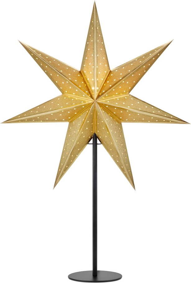 Světelná dekorace s vánočním motivem ve zlaté barvě ø 45 cm Glitter – Markslöjd Markslöjd