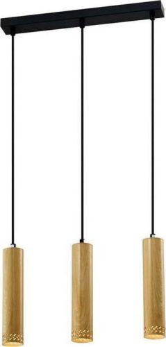 Závěsné svítidlo s kovovým stínidlem v černo-zlaté barvě 6x46 cm Tubo – Candellux Lighting Candellux Lighting