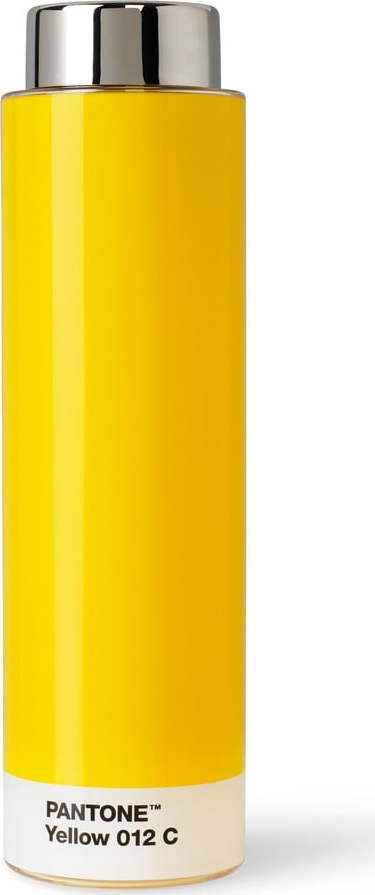 Žlutá cestovní nerezová lahev 500 ml Yellow 012 – Pantone Pantone