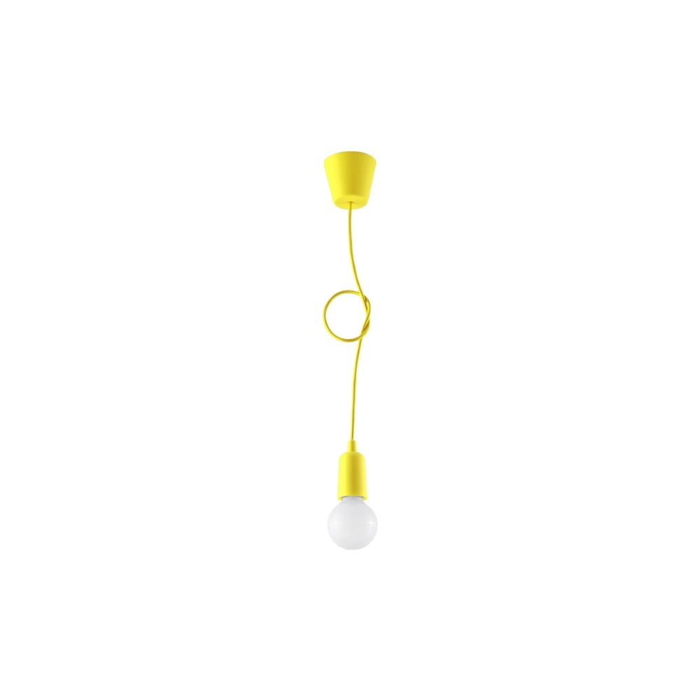 Žluté závěsné svítidlo ø 5 cm Rene – Nice Lamps Nice Lamps
